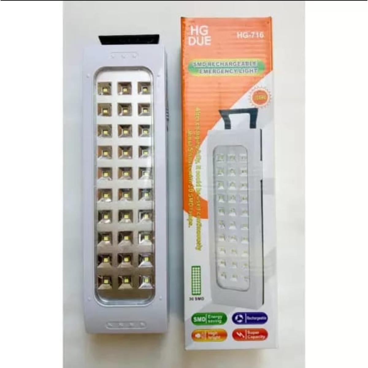 HG Rechargeable Emergency Light 30 Leds HG-716 reality back up 1 hour