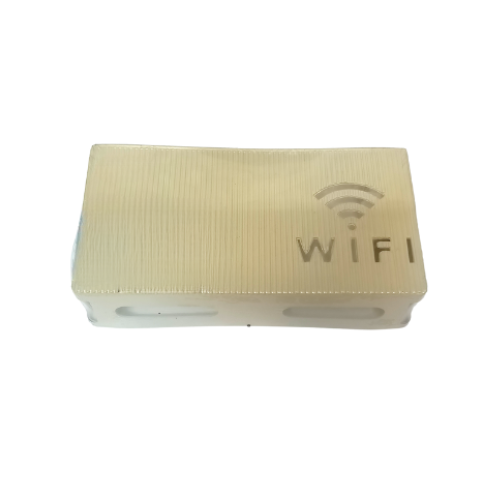 (Beige) Wall-mounted router box Office Media Decor Console Wifi box Wireless storage boxes Rack Bracket Hangings Wall Shelf TV Box Router Shelf WiFi Stand Cord-less Phone Stand Wall Mount Wall Shelf Floating Media Shelf TV DVD Android Box Holder Stand