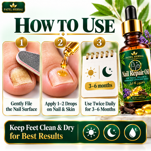 Patel Herbal Nail Repair Oil – 30ml