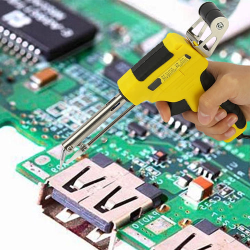 External Heating Send Tin Soldering Machine with Automatic Solder Feed Tin Handheld External Heating with Removable Rack EU Plug 220V Feeder Machine