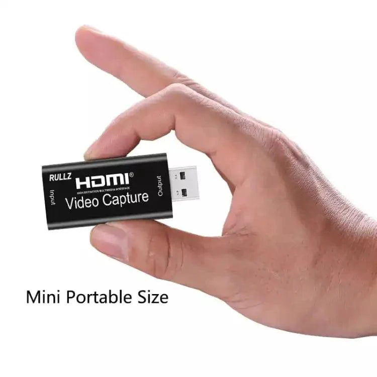 4K HD 1080P 30fps HDMI to USB Video Capture Card for Game Recording, Live Streaming, YouTube, OBS | Compatible with DSLR, PlayStation, Camcorders, TV Box, USB 2.0/3.0
