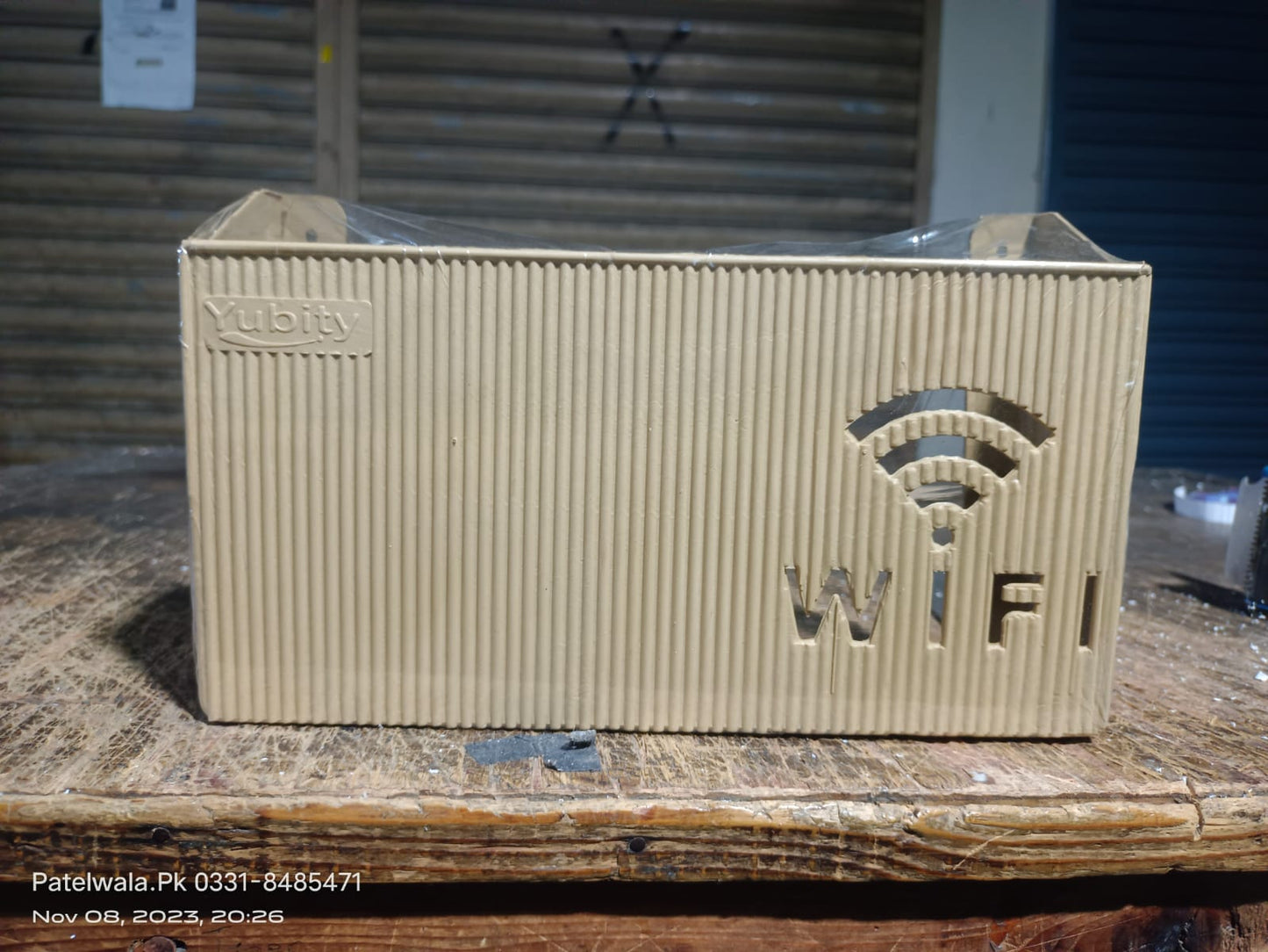 (Beige) Wall-mounted router box Office Media Decor Console Wifi box Wireless storage boxes Rack Bracket Hangings Wall Shelf TV Box Router Shelf WiFi Stand Cord-less Phone Stand Wall Mount Wall Shelf Floating Media Shelf TV DVD Android Box Holder Stand