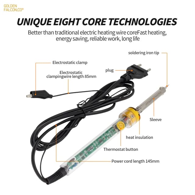 60W Soldring Iron High Quality With Regulator Option Transparent Body With temprature Controller 200 - 450 Best Quality