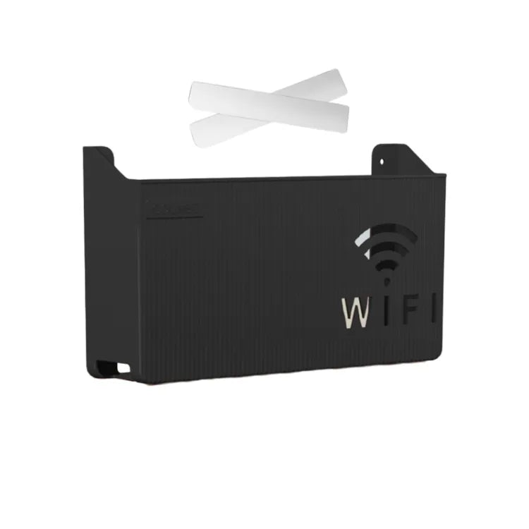 Wireless Wifi Router Shelf Storage Box Black Gray White Wall-mounted Wall Organizes