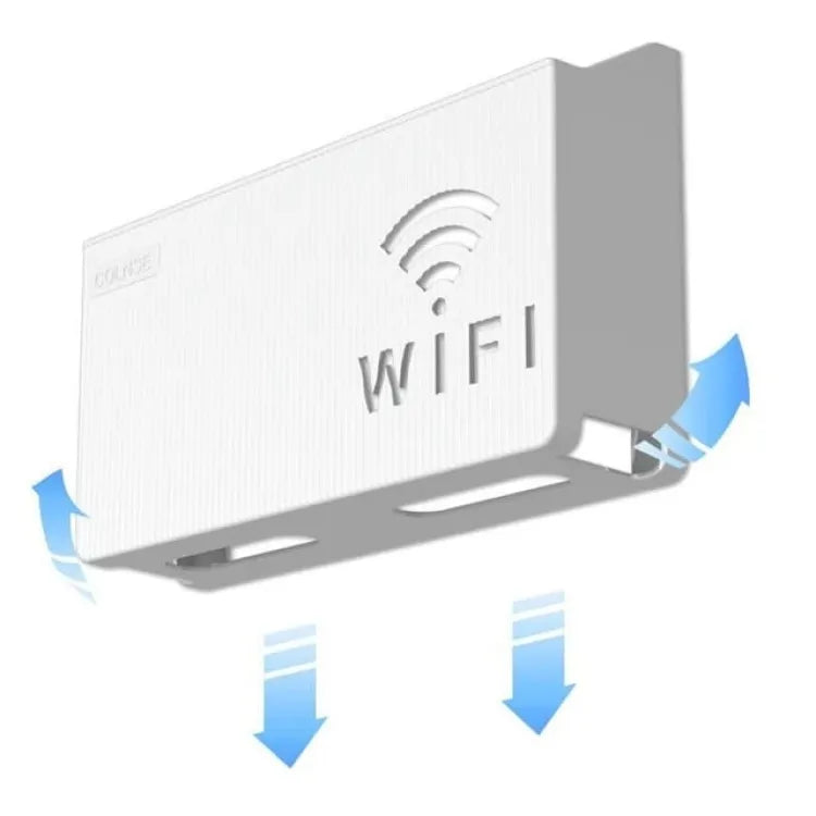Wall-Mounted WiFi Router Box - Organize Wires (Black/White/Gray)
