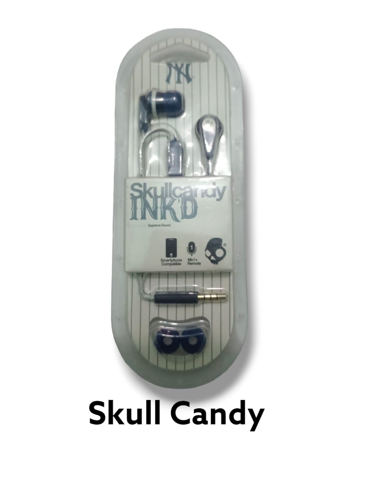 100% اصلی سکل کینڈی ہینڈز فری سکل کینڈی جِب Ink'd وائرڈ 3.5mm ائرفونز Skullcandy Ink'd+ وائرڈ ان ایئر ایئربڈز مائک کے ساتھ