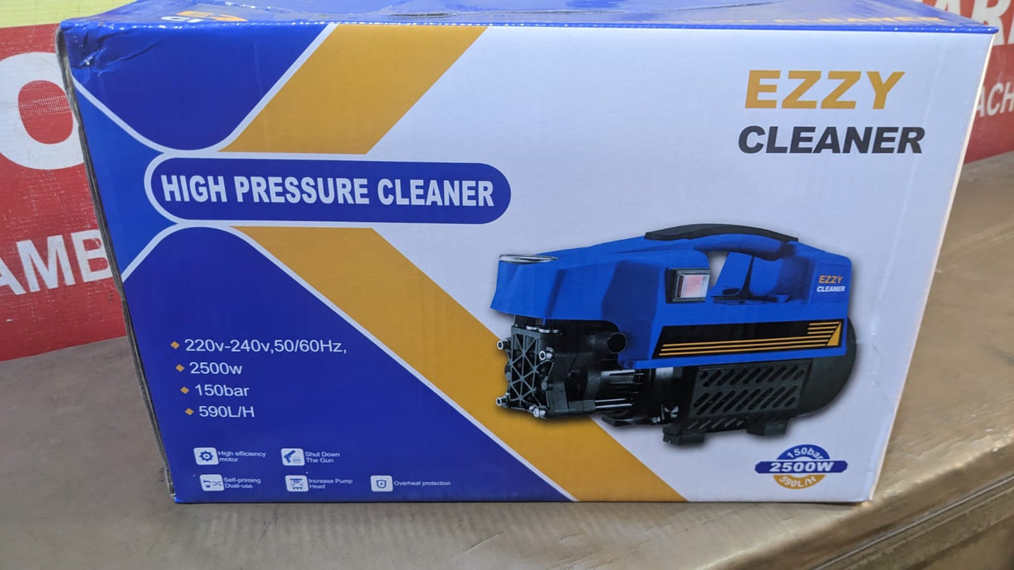 Ezzy High Pressure Washer 2500W - Induction Copper Motor - 150 Bar - Water From Bucket & Tap Both Function