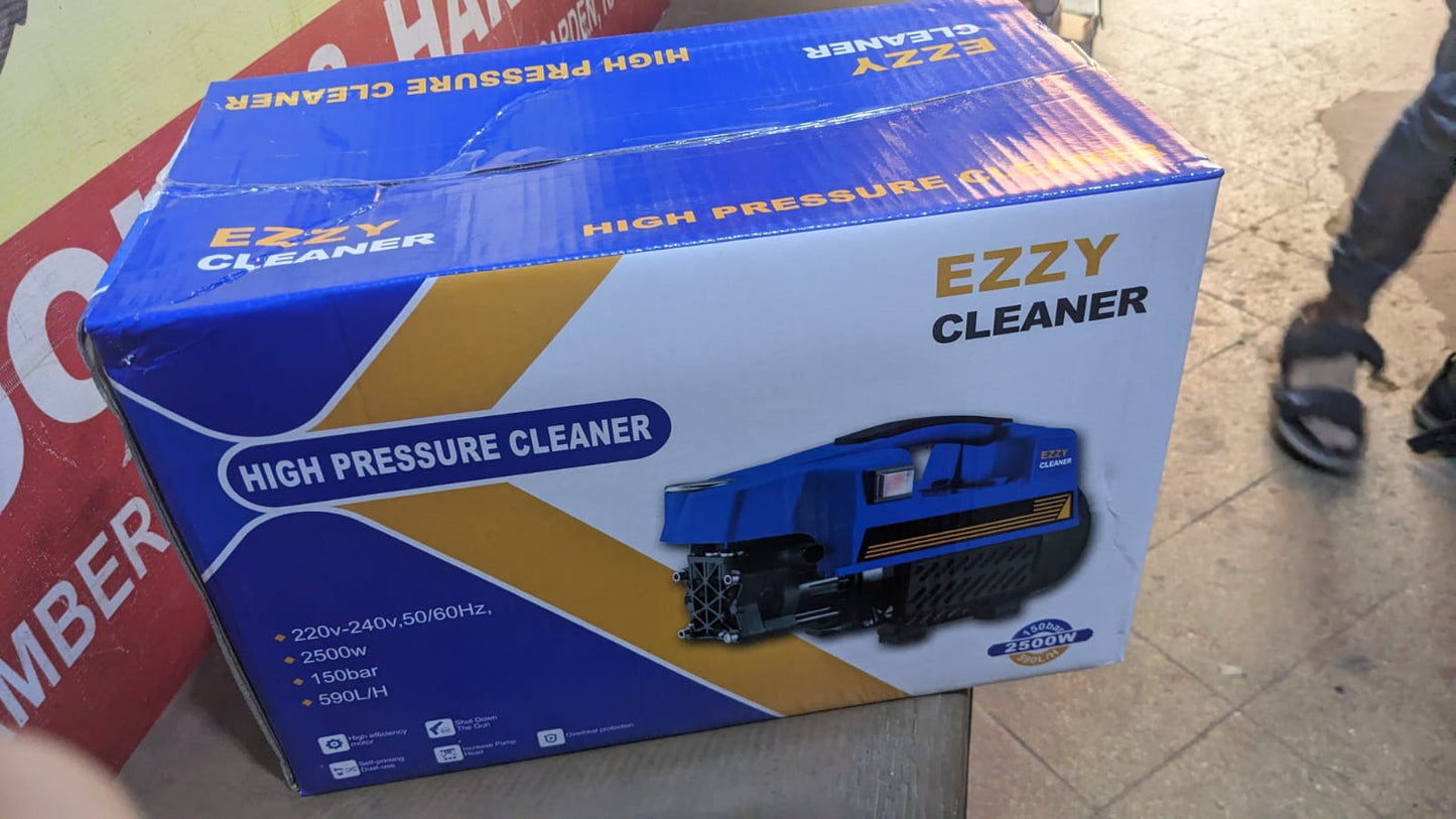 Ezzy High Pressure Washer 2500W - Induction Copper Motor - 150 Bar - Water From Bucket & Tap Both Function