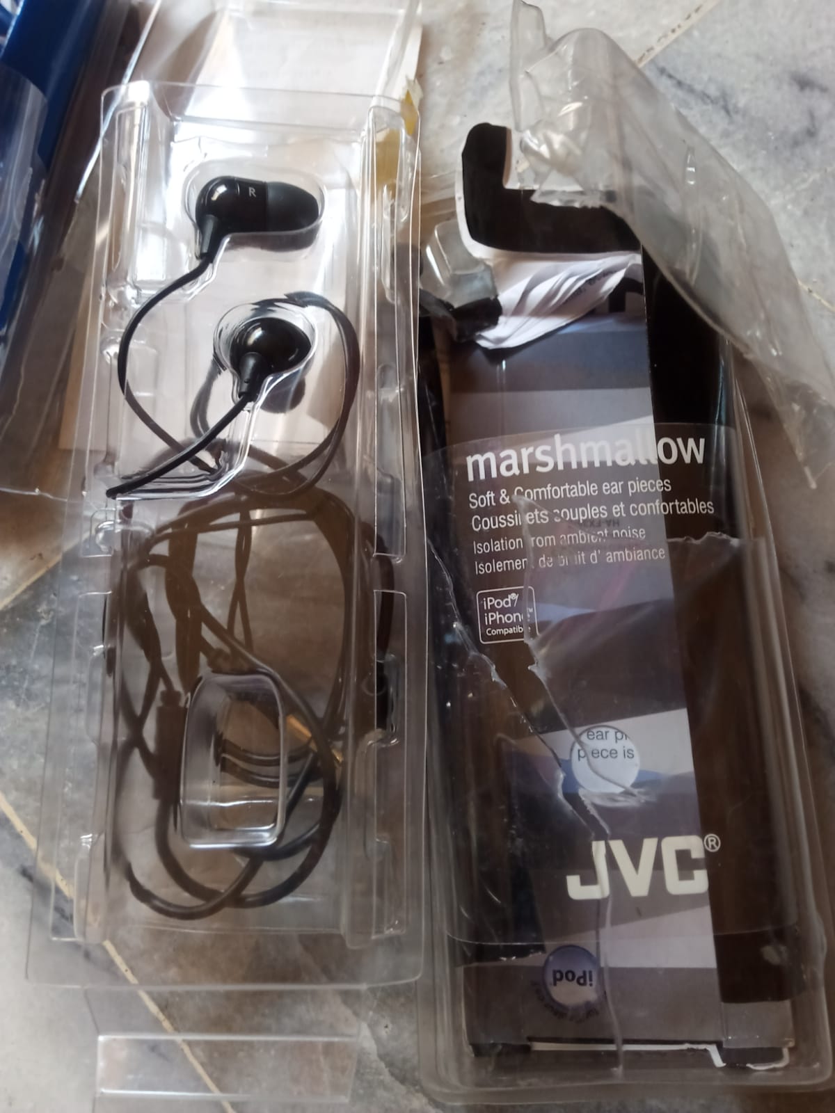 Original JVC Gumy & Marshmallow Earbuds | No Mic | Deep Bass | Soft Fit | Tangle-Free | Used/Open Box