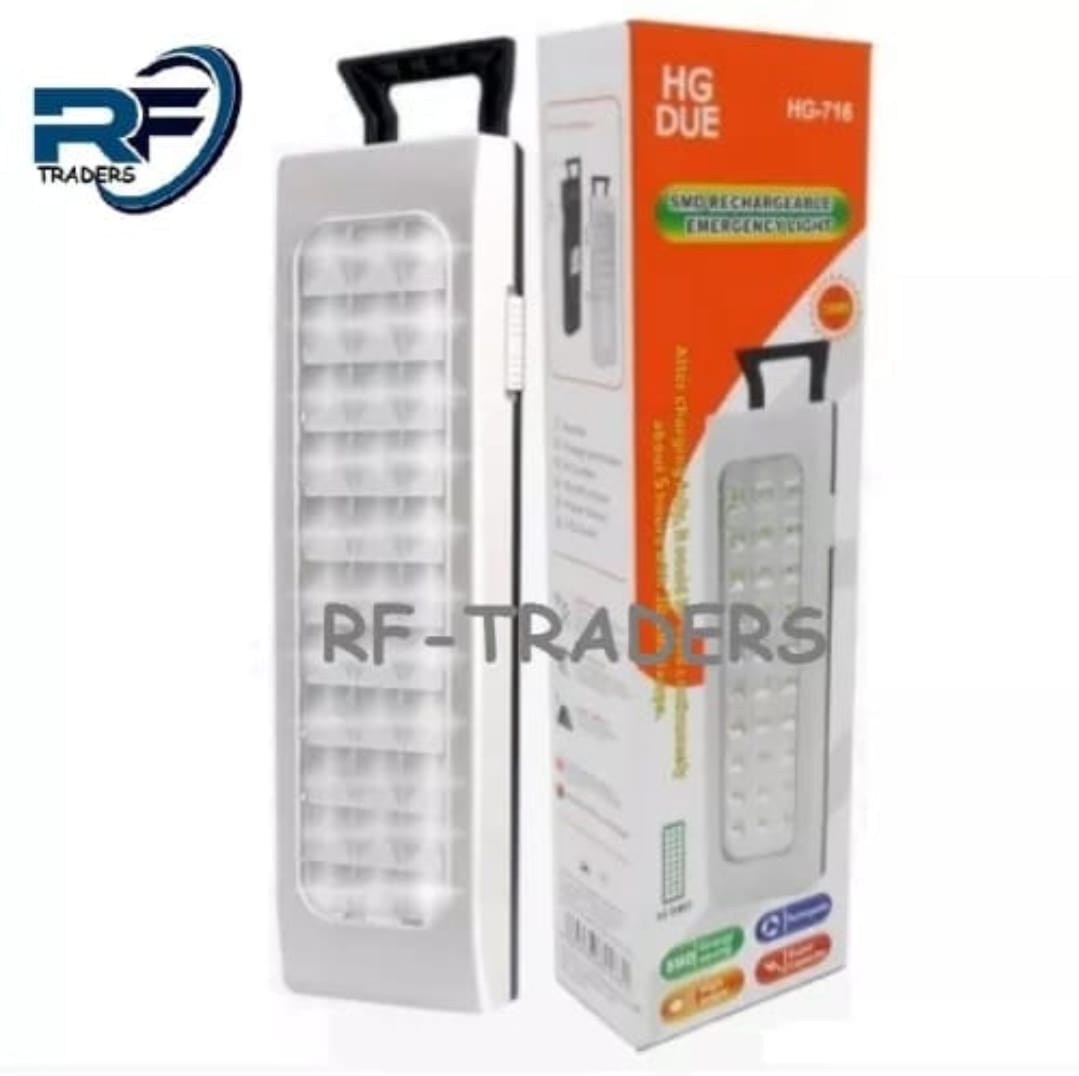 HG Rechargeable Emergency Light 30 Leds HG-716 reality back up 1 hour