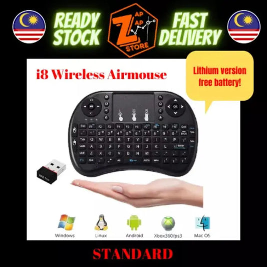i8 Wireless Air mouse Fly Mouse Wireless Touchpad Keyboard + Mouse for Android Box PC Laptop PS3 PS4 Xbox Smart TV
