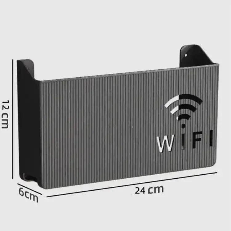 Wireless Wifi Router Shelf Storage Box Black Gray White Wall-mounted Wall Organizes