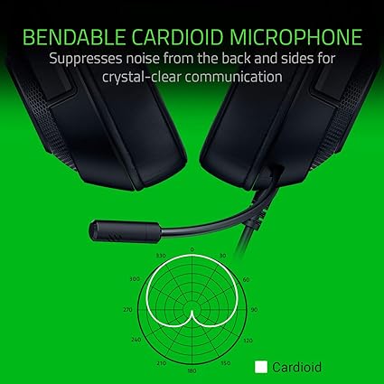 Razer Kraken X Ultralight Gaming Headset: 7.1 Surround Sound - Lightweight Aluminum Frame - Bendable Cardioid Microphone - for PC, PS4, PS5, Switch, Xbox One, Xbox Series X|S, Mobile - Black Open Box Used