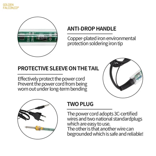 60W Soldring Iron High Quality With Regulator Option Transparent Body With temprature Controller 200 - 450 Best Quality