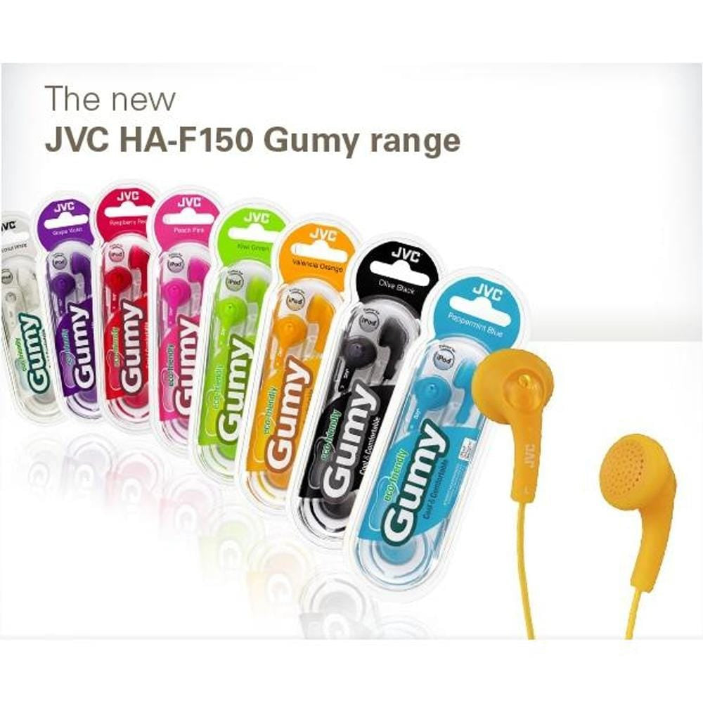 Original JVC Gumy & Marshmallow Earbuds | No Mic | Deep Bass | Soft Fit | Tangle-Free | Used/Open Box