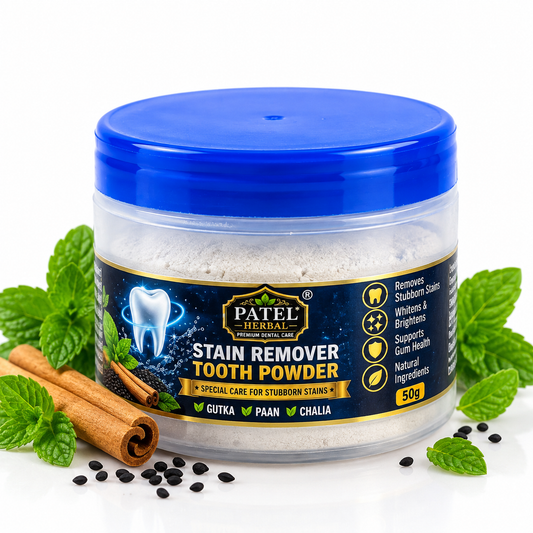 Patel Herbal Stain Remover Tooth Powder — Refill (50g)