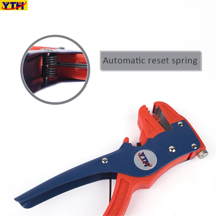 Automatic Self Crimper Striping Cutter Adjusting Cable Wire Striper 10~24AWG/0.08~8mm