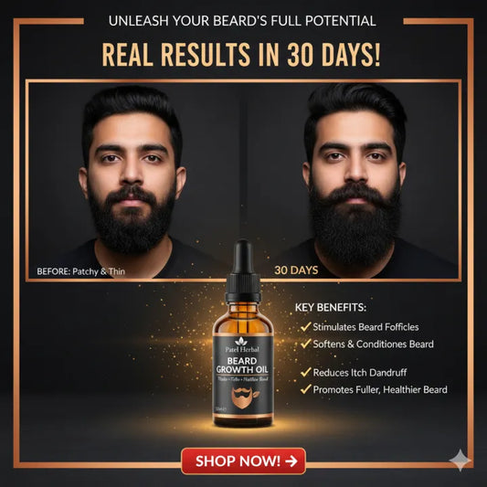 Patel Herbal Beard Growth Oil – 100% Naturals