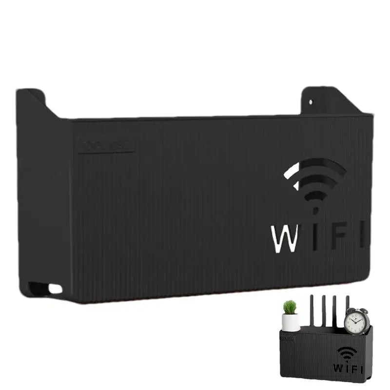 Wall-Mounted WiFi Router Box - Organize Wires (Black/White/Gray)