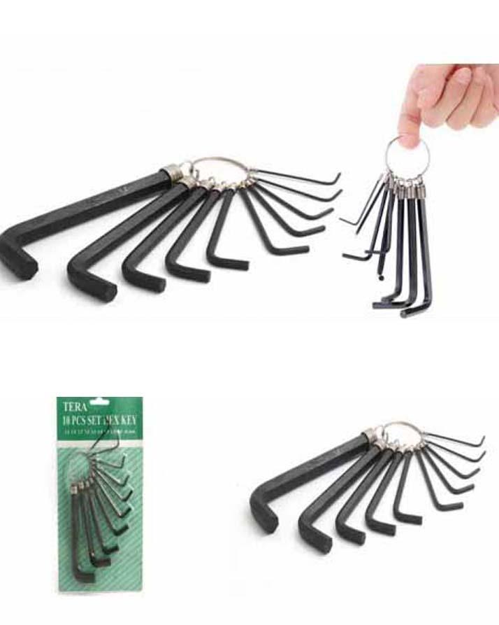 Tera Hex Tool Set - 10Pcs - Black