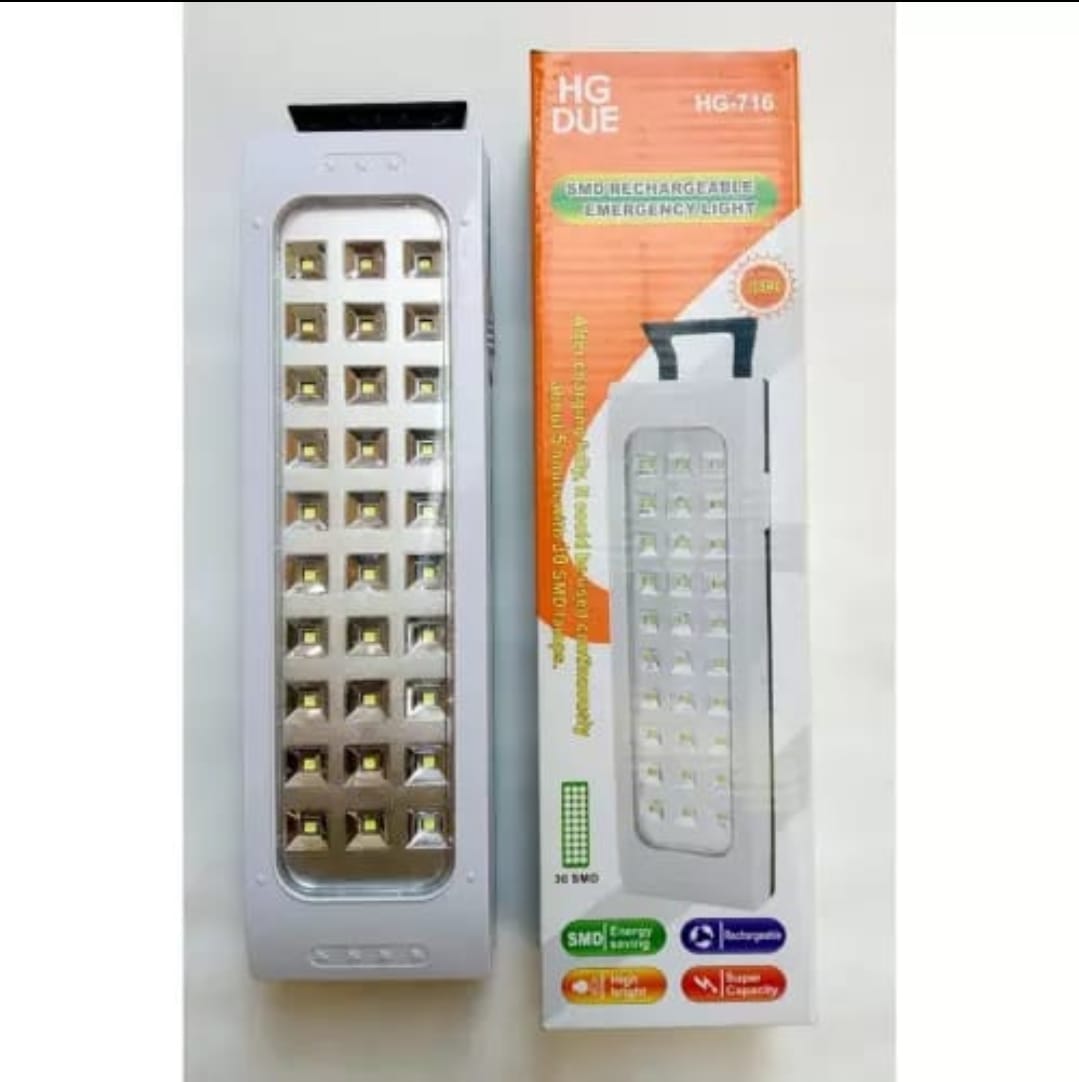 HG Rechargeable Emergency Light 30 Leds HG-716 reality back up  1 hour