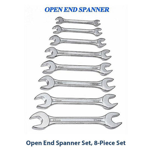 Open End Spanner Set, 8-Piece Set