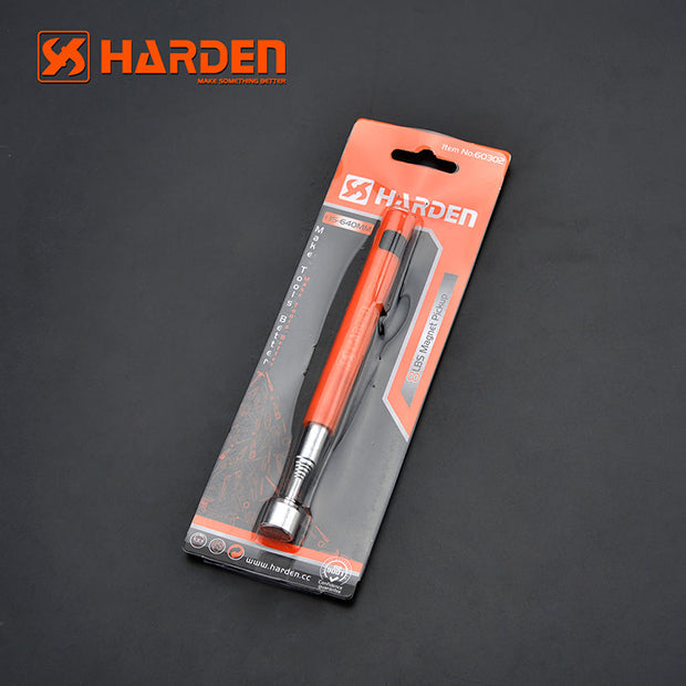 Harden Telescopic Magnetic Pickup Tool - Pen Type Handle with Pocket Clip 170-830mm (660247) | Extendable Magnetic Grabber for Small Metal