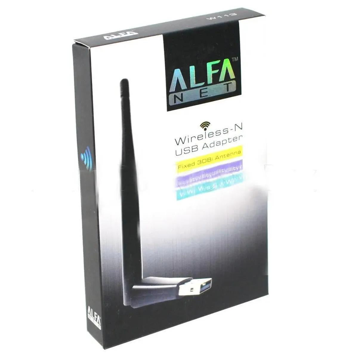 ALFA WIFI USB W113- 2.4G 150Mbps USB WiFi Adapter Mini Wireless WiFi Dongle Network Card USB Ethernet WiFi Receiver External WLAN Wi-Fi Adapter