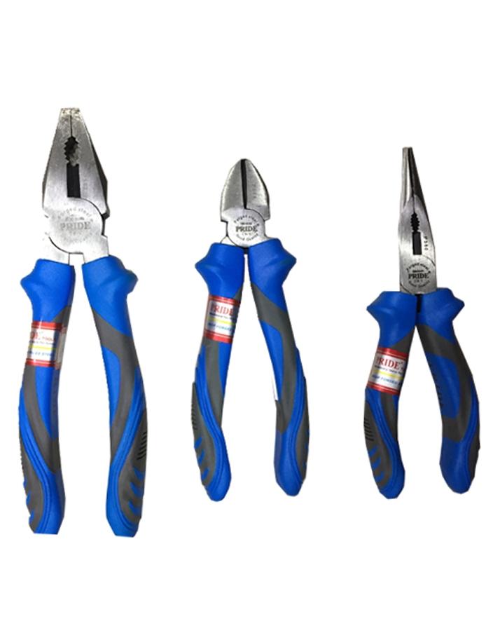 Pack of 3 - Professional Carbon Steel Pliers Set