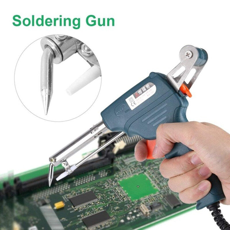 Auto Welding Automatic Feed Soldering Iron, 220V 60W Electric Temperature Tool Adjustable Solder Tool Kit Fast Heating