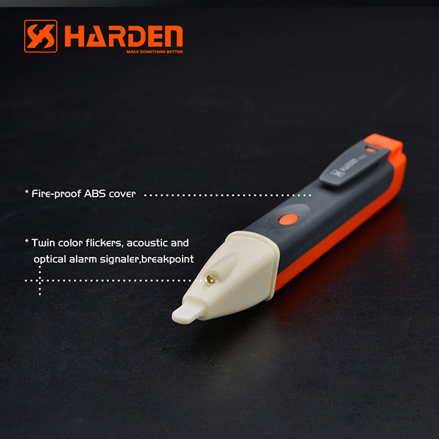 Harden Professional Non-Contact Voltage Detector (660021) | Fire-Proof ABS Cover | High-Precision Electric Voltage Tester for Home & Industrial Use