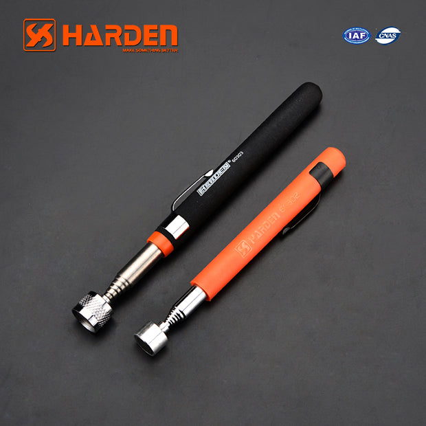 Harden Telescopic Magnetic Pickup Tool - Pen Type Handle with Pocket Clip 170-830mm (660247) | Extendable Magnetic Grabber for Small Metal