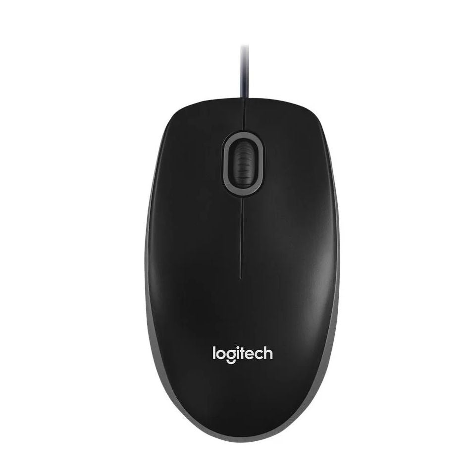 (Without Box ) Logi-tech B100/ m90 M100 M-U0026 Wired USB Mouse, 2-Buttons, Optical Tracking, Ambidextrous PC / Mac / Laptop OPTICAL USB MOUSE - Black