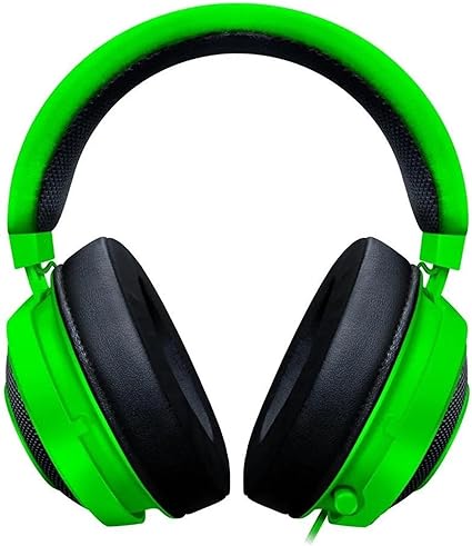 Razer Kraken Gaming Headset: Lightweight Aluminum Frame, Retractable Noise Isolating Microphone, For PC, PS4, PS5, Switch, Xbox One, Xbox Series X & S, Mobile, 3.5 mm Audio Jack – Green