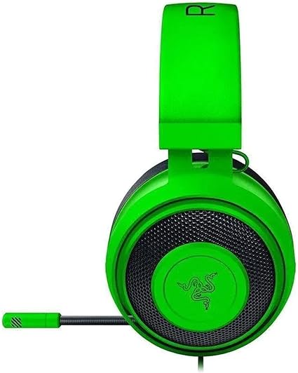 Razer Kraken Gaming Headset: Lightweight Aluminum Frame, Retractable Noise Isolating Microphone, For PC, PS4, PS5, Switch, Xbox One, Xbox Series X & S, Mobile, 3.5 mm Audio Jack – Green