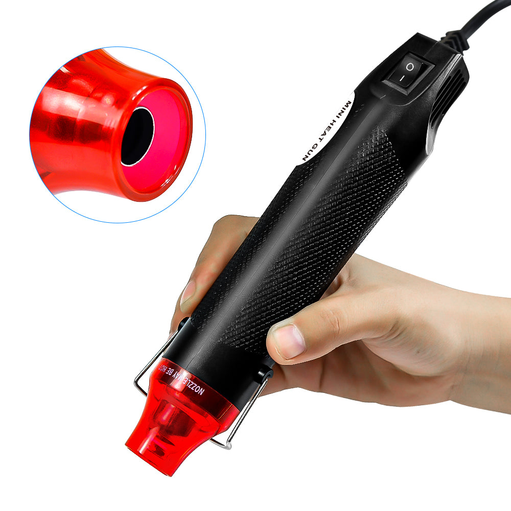 Instorder 300 Watt - Mini Heat GunHandheld Dual Temperature Hot Air Tool for Shrink Wrapping, Embossing, Craft Projects, Sticker Removal, Resin Art & Craft DIY Tools