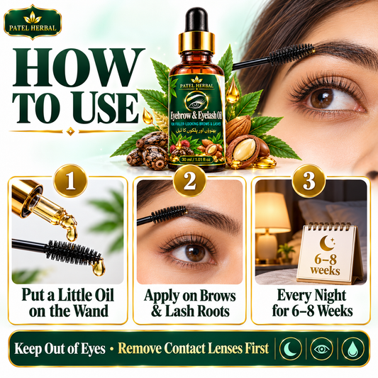 Patel Herbal Eyebrow & Eyelash Oil – 30ml