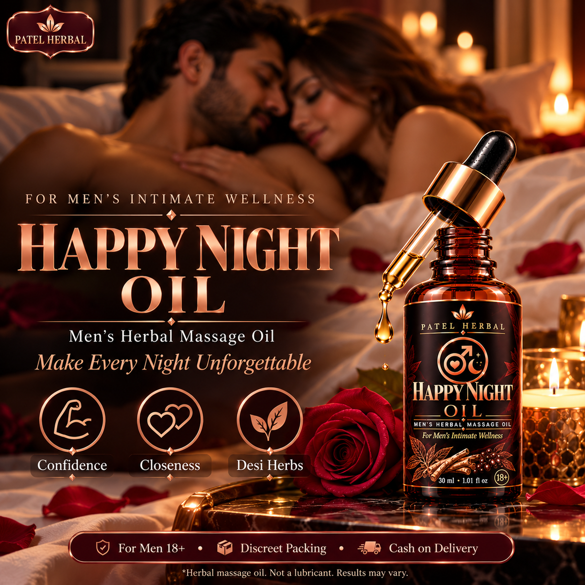 Patel Herbal Happy Night Oil – 30ml