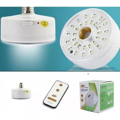 DP 30 LEDs Rechargeable Bulb With Remote B22 (Pin Base) & E27 (chori base) your choice for varition