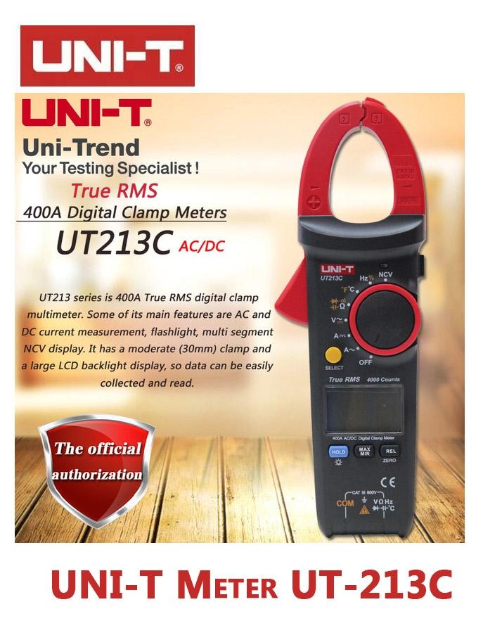 Ac/Dc Clamp Meter With Trms - Ut 213C - Red - Black