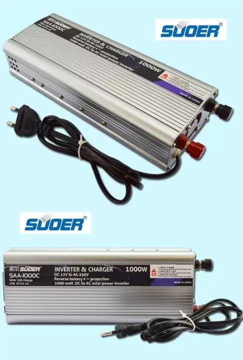 1000W 2-in-1 Power Inverter+ Solar Power Battery Charger