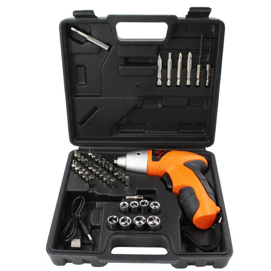 Battery Cordless Screwdriver Set Hand Tool Set