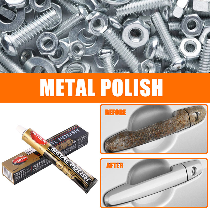 Autosol Metal Polish 75ml - 100% Original German Formula for Chrome, Alloy, & Stainless Steel