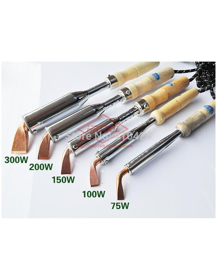 220V Ac 45W Watt Electric Soldering Iron Wood Handle Iron