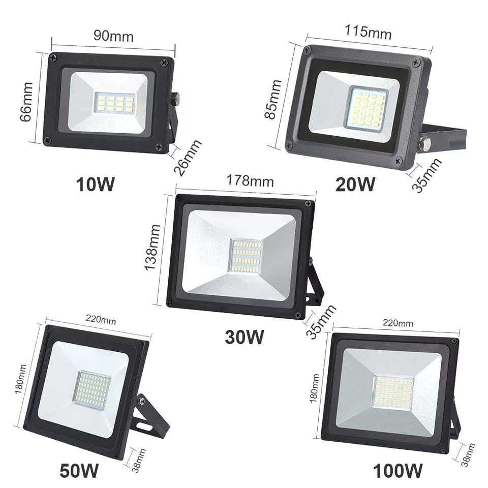 30w 50w 100w IP66 Dust Waterproof LED Spot Light Flood Light Garden 150W Donwlight