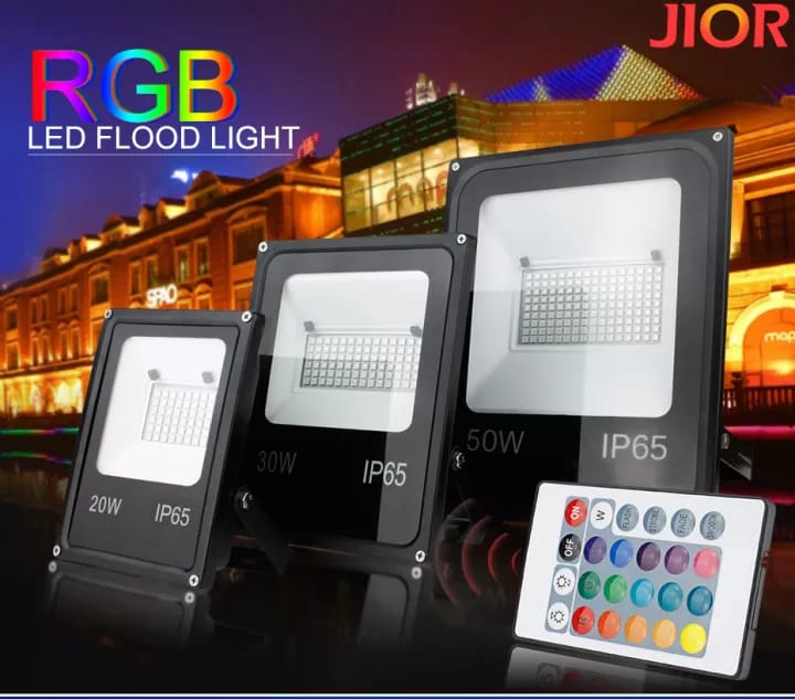 220V Mini RGB LED Flood Light 10W 30W 50W Foco LED Exterior Spotlight IP65 LED Outdoor Light Reflector Spot Floodlight Remote Control