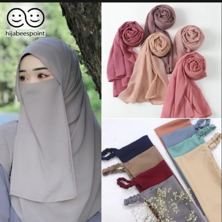 Formal Niqab Patti Elasticated