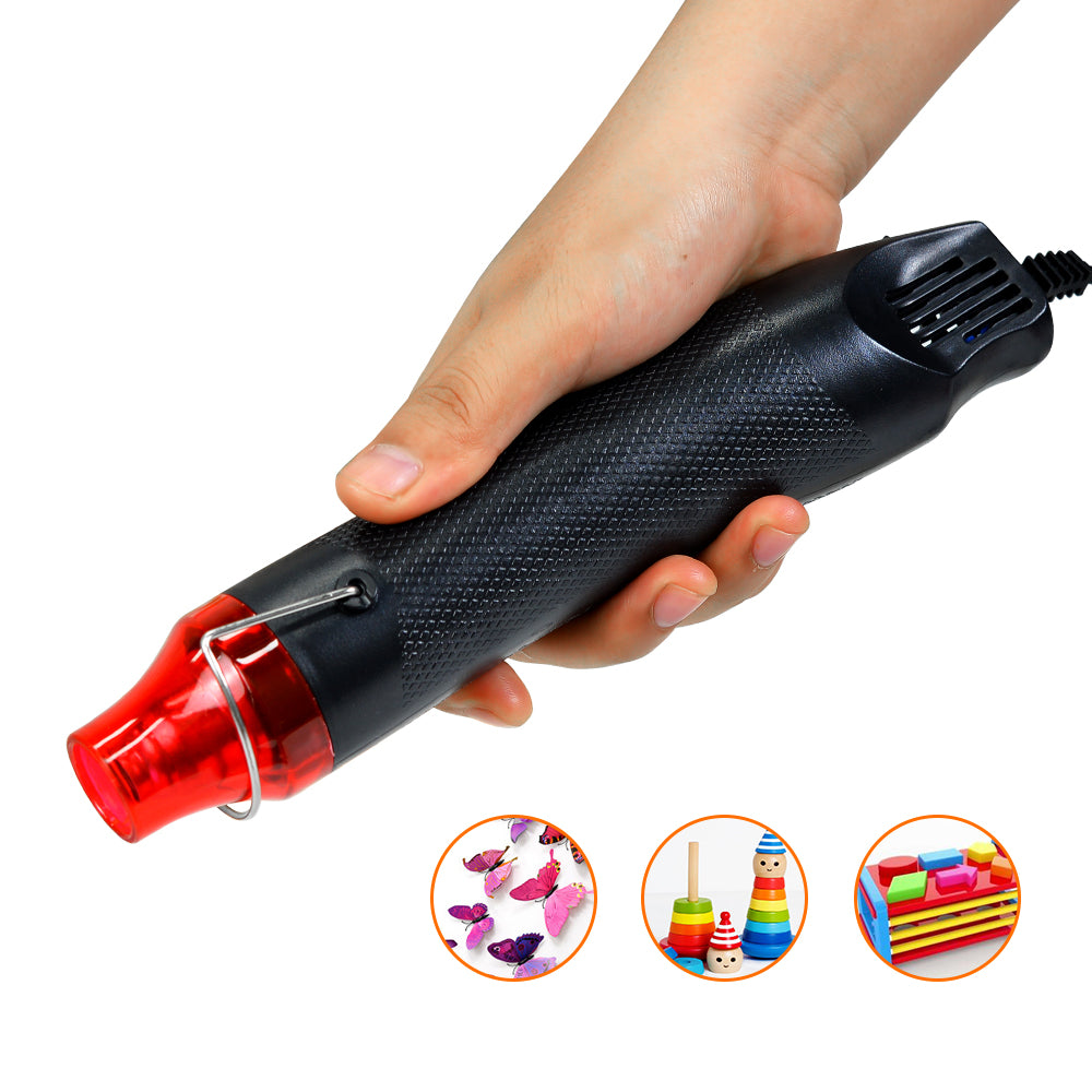 Instorder 300 Watt - Mini Heat GunHandheld Dual Temperature Hot Air Tool for Shrink Wrapping, Embossing, Craft Projects, Sticker Removal, Resin Art & Craft DIY Tools