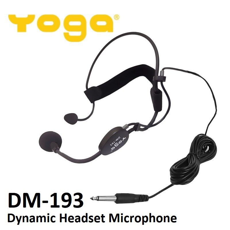 YOGA DM-193 DM193 HEADSET MICROPHONE YOGA DYNAMIC HEADSET MICROPHONE DM-193 HEADSET MICROPHONE DM193 YOGA ( Masjid Imam Azaan Taraveeh Qaymulen )