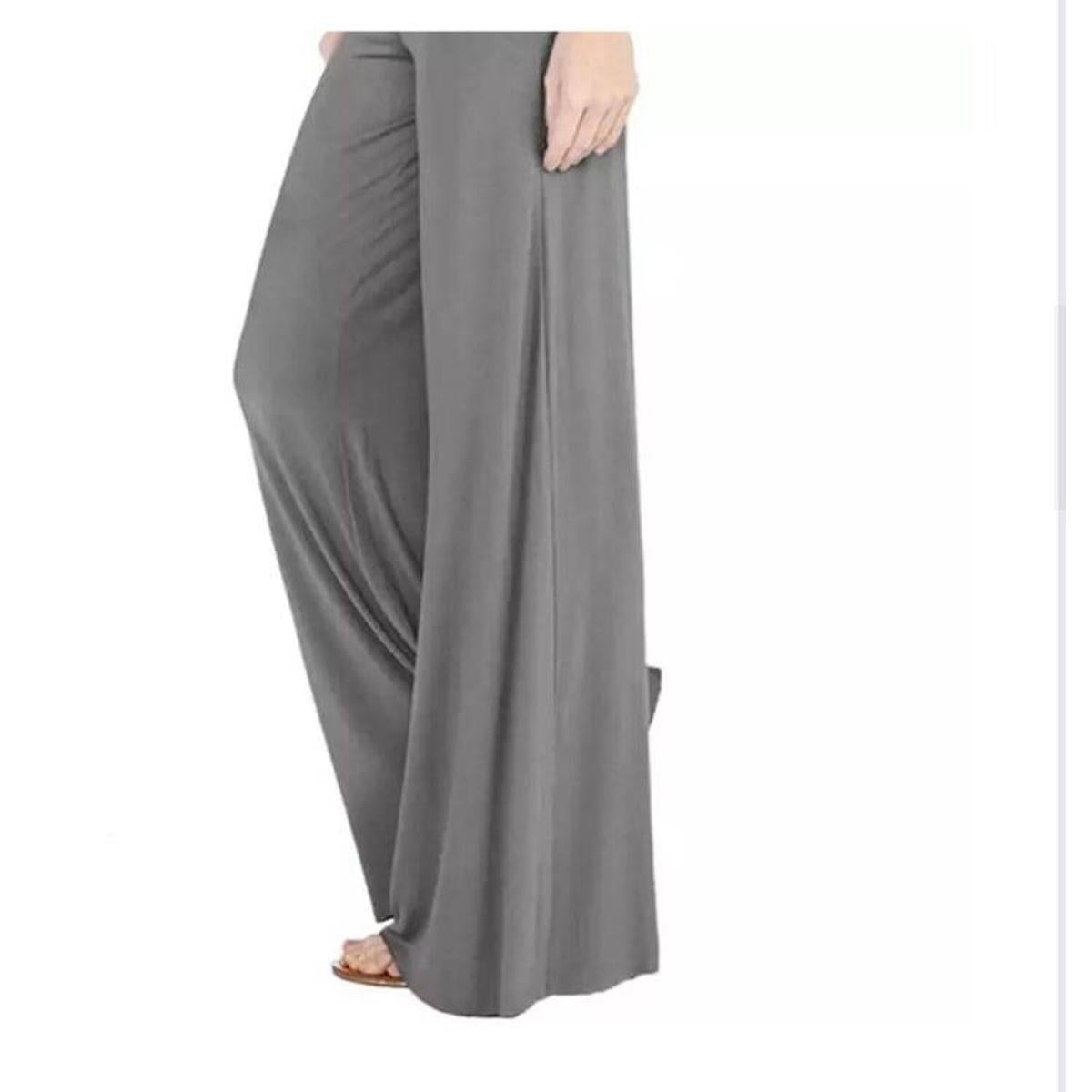 100% Pure & Soft Viscos Rayon Palazzo Trousers for Women Bottom Adult Pajama Pant Viscose Palazzo Pants Regular Fit Flared Palazoo Pants Daily Use Stylish Plain Plazoo Trendz Cotton Viscose Loose Fit Flared Wide Leg Palazzo Plazo - (Free Size)